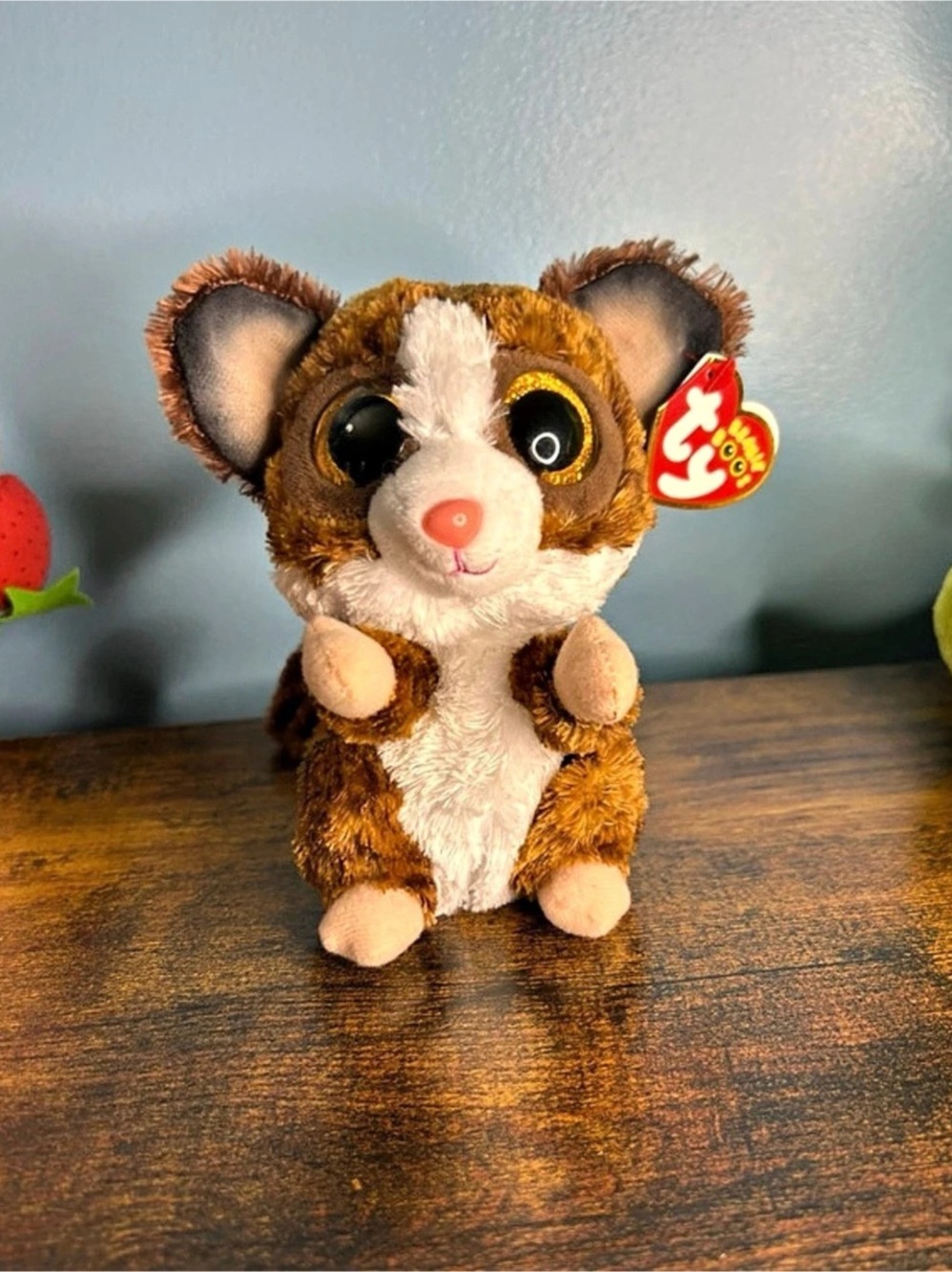 Ty Linus the Lemur Plush Toy Brown & White